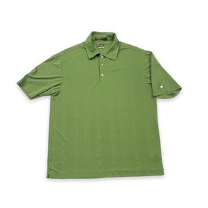 Nike Fitory Tiger Woods Collection green polo golf shirt